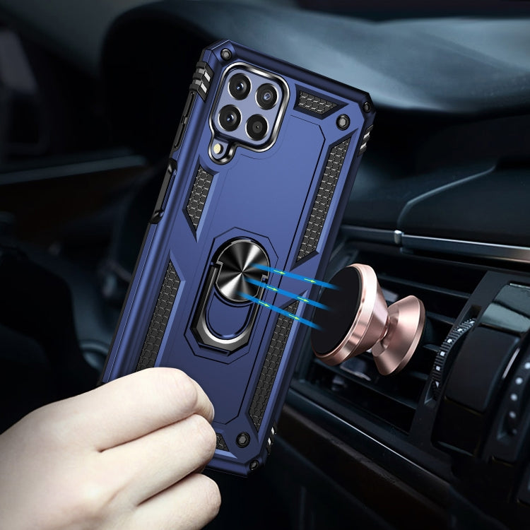 For Samsung Galaxy M53 5G Shockproof TPU + PC Phone Case with 360 Degree Rotating Holder
