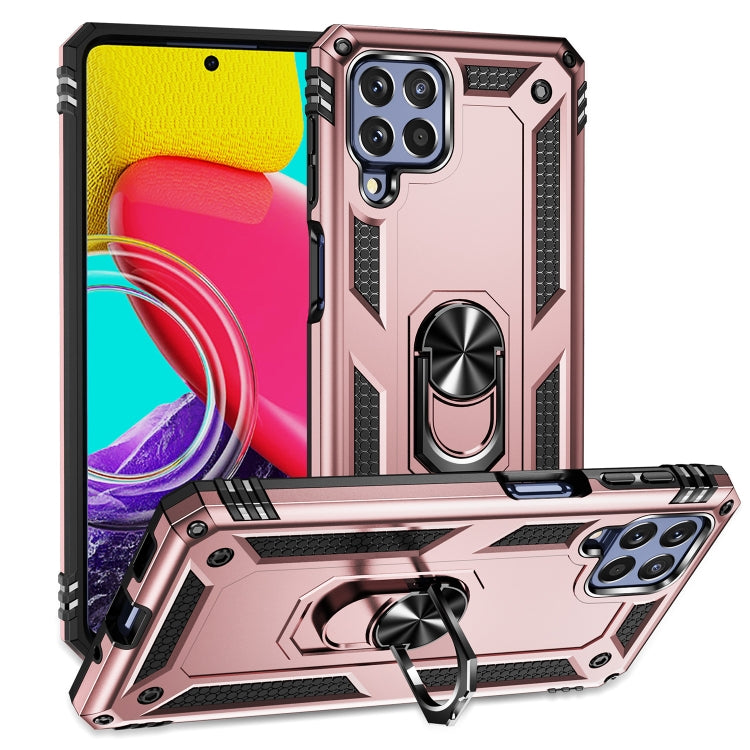 For Samsung Galaxy M53 5G Shockproof TPU + PC Phone Case with 360 Degree Rotating Holder
