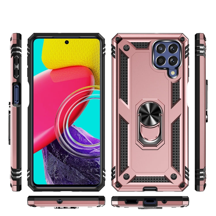For Samsung Galaxy M53 5G Shockproof TPU + PC Phone Case with 360 Degree Rotating Holder