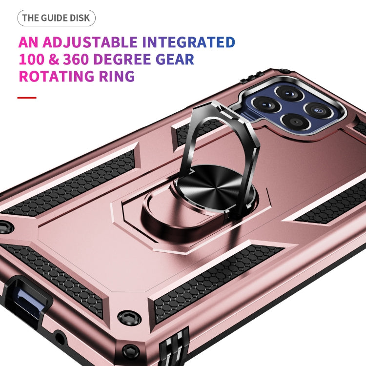 For Samsung Galaxy M53 5G Shockproof TPU + PC Phone Case with 360 Degree Rotating Holder