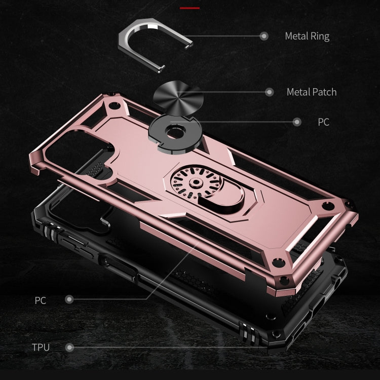 For Samsung Galaxy M53 5G Shockproof TPU + PC Phone Case with 360 Degree Rotating Holder