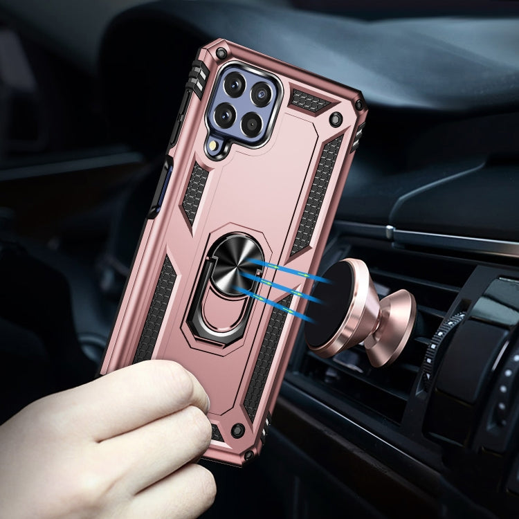 For Samsung Galaxy M53 5G Shockproof TPU + PC Phone Case with 360 Degree Rotating Holder