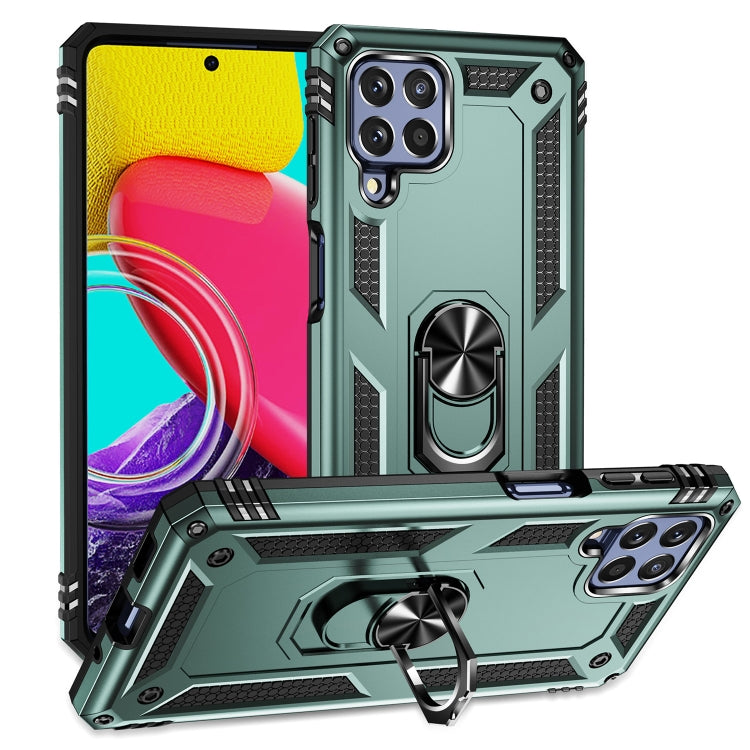 For Samsung Galaxy M53 5G Shockproof TPU + PC Phone Case with 360 Degree Rotating Holder