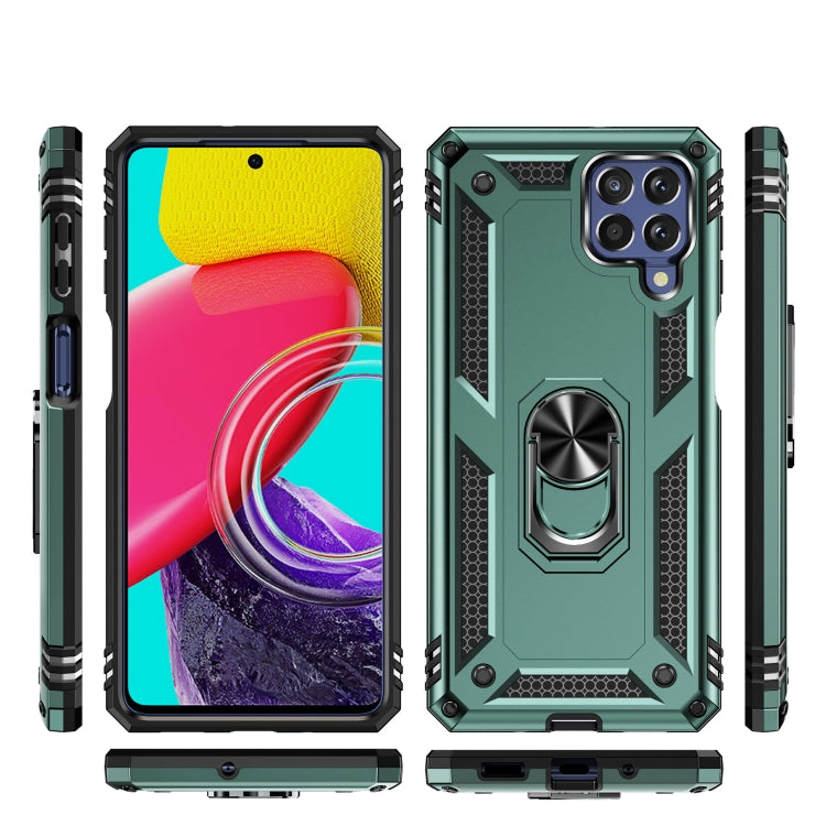 For Samsung Galaxy M53 5G Shockproof TPU + PC Phone Case with 360 Degree Rotating Holder