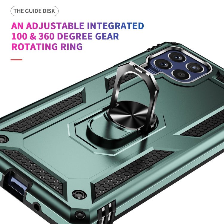 For Samsung Galaxy M53 5G Shockproof TPU + PC Phone Case with 360 Degree Rotating Holder