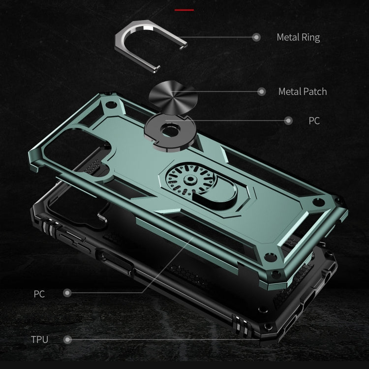 For Samsung Galaxy M53 5G Shockproof TPU + PC Phone Case with 360 Degree Rotating Holder