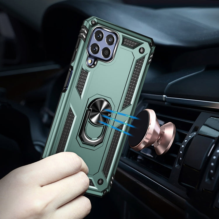 For Samsung Galaxy M53 5G Shockproof TPU + PC Phone Case with 360 Degree Rotating Holder