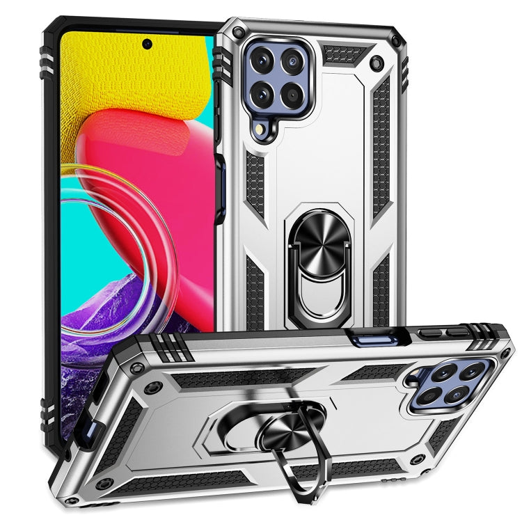 For Samsung Galaxy M53 5G Shockproof TPU + PC Phone Case with 360 Degree Rotating Holder