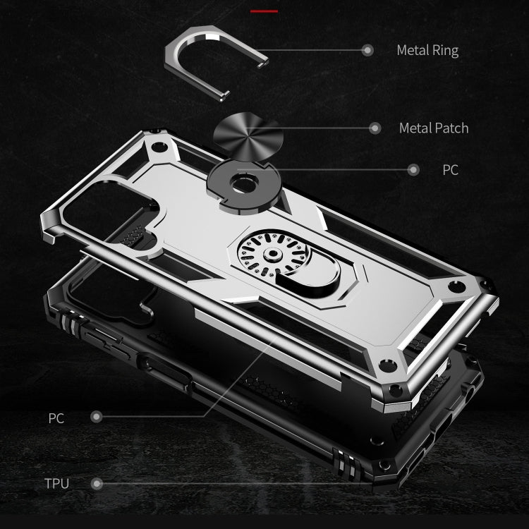 For Samsung Galaxy M53 5G Shockproof TPU + PC Phone Case with 360 Degree Rotating Holder