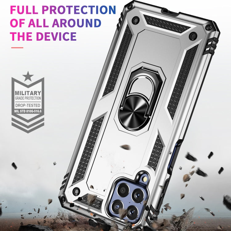 For Samsung Galaxy M53 5G Shockproof TPU + PC Phone Case with 360 Degree Rotating Holder