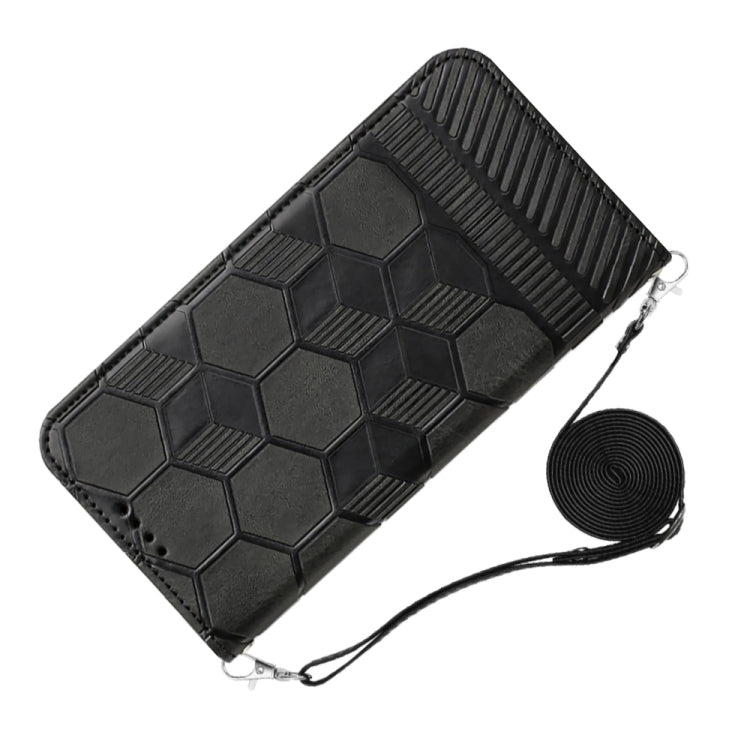For Xiaomi Redmi 10C/Redmi 10 India Crossbody Football Texture Magnetic PU Phone Case
