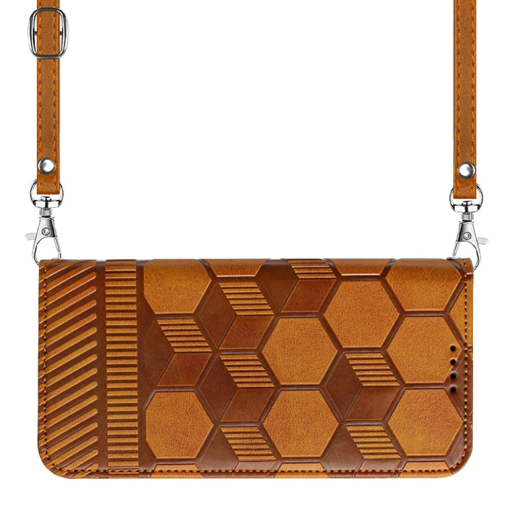 For Xiaomi Poco M4 5G Crossbody Football Texture Magnetic PU Phone Case