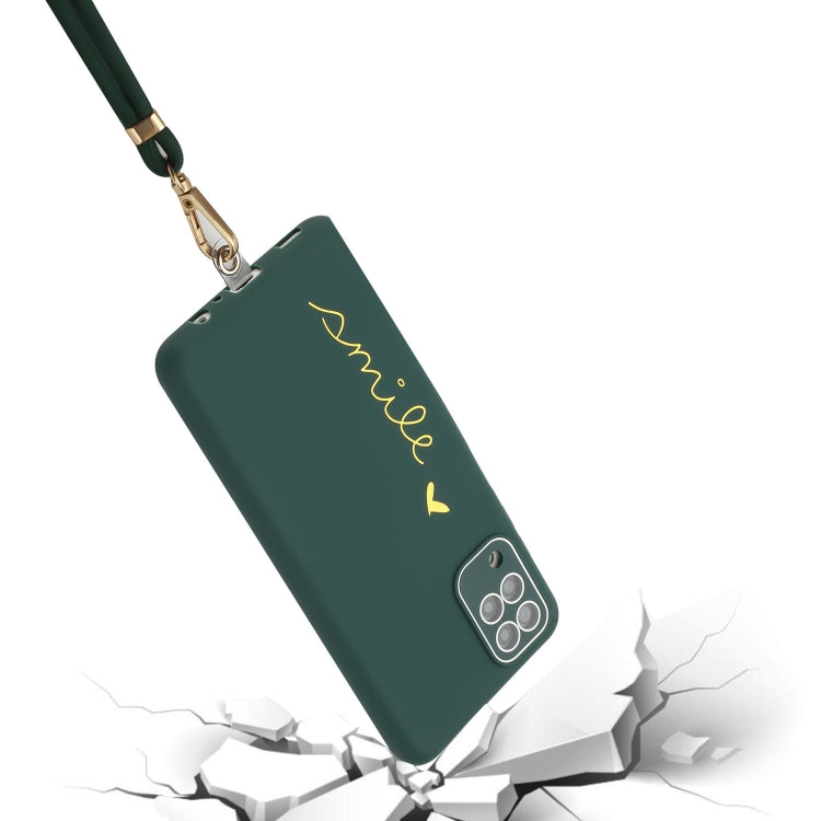 For Samsung Galaxy M53 5G Gilding Line TPU Phone Case with Strap