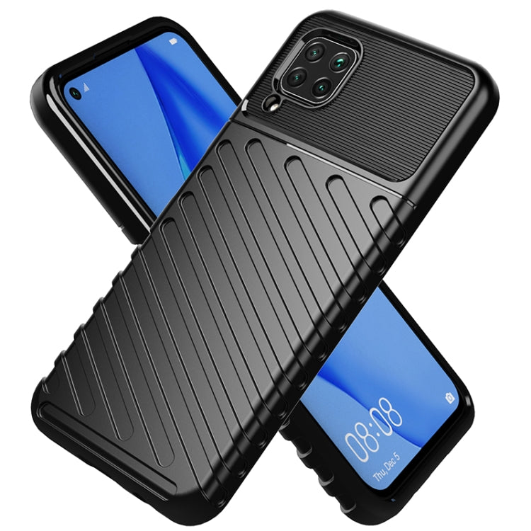 For Huawei P40 Lite Thunderbolt Shockproof TPU Soft Case(Dark Blue)