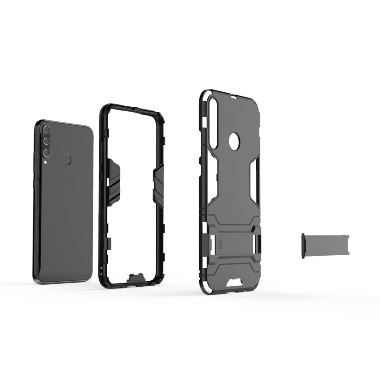 For Huawei Y7P Shockproof PC + TPU Protective Case with Invisible Holder
