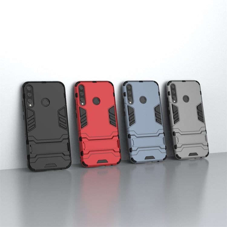 For Huawei Y7P Shockproof PC + TPU Protective Case with Invisible Holder