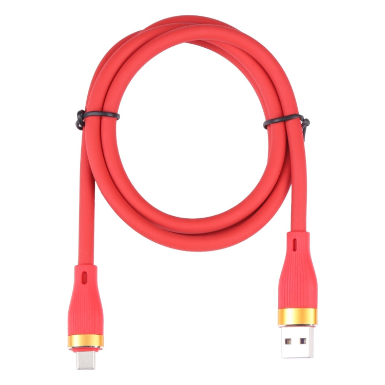 USB 3.0 to Type-C Bold Silicone Fast Charging Data Cable, Cable Length:1m(Red)