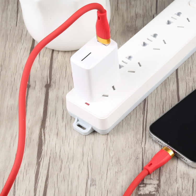 USB 3.0 to Type-C Bold Silicone Fast Charging Data Cable, Cable Length:1m(Red)