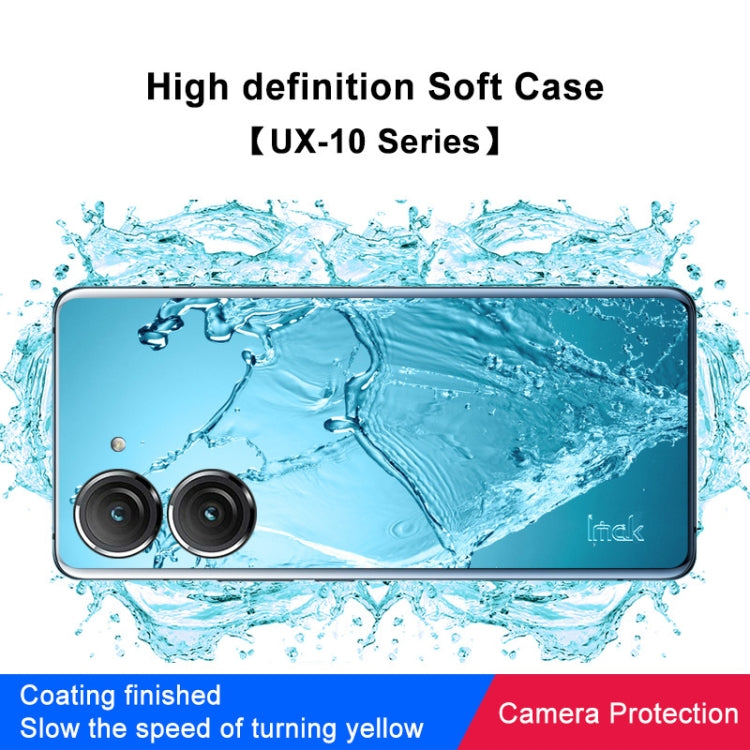 For Asus Zenfone 9 5G IMAK UX-10 Series Transparent Shockproof TPU Phone Case(Transparent)