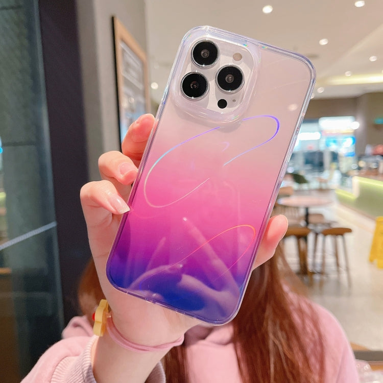 For iPhone 14 Laser TPU Shockproof Phone Case