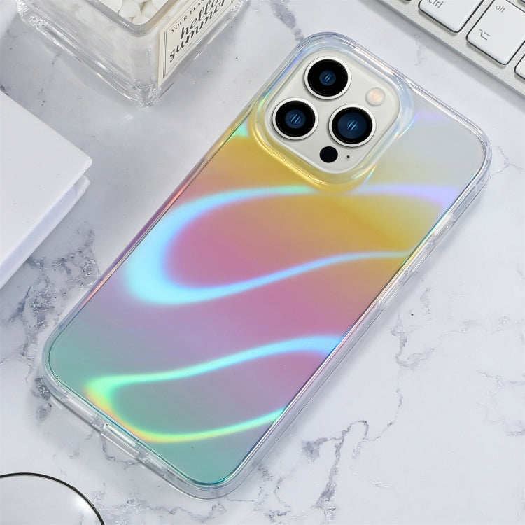 For iPhone 14 Pro Max Laser TPU Shockproof Phone Case