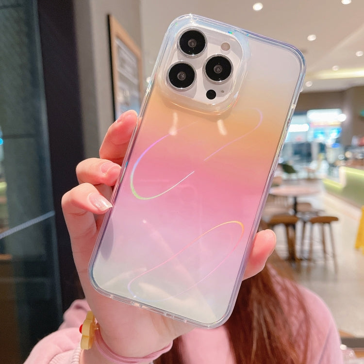 For iPhone 14 Pro Max Laser TPU Shockproof Phone Case