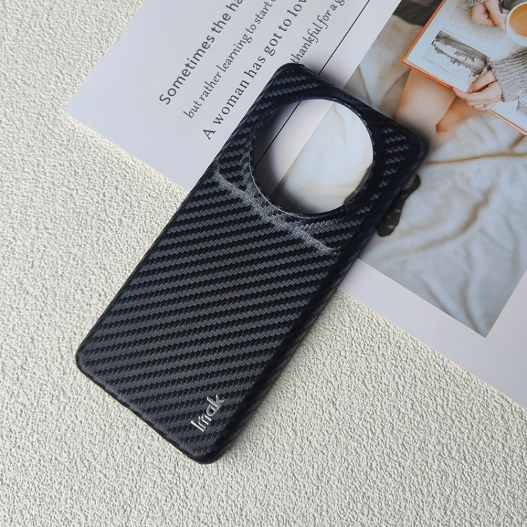 For Xiaomi 12S Ultra 5G IMAK Ruiyi Series Carbon Fiber PU + PC Phone Case(Black)