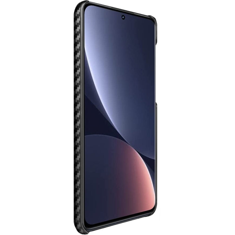 For Xiaomi 12 Pro Glass Version/12S Pro Glass Version IMAK Ruiyi Series Carbon Fiber PU + PC Phone Case(Black)