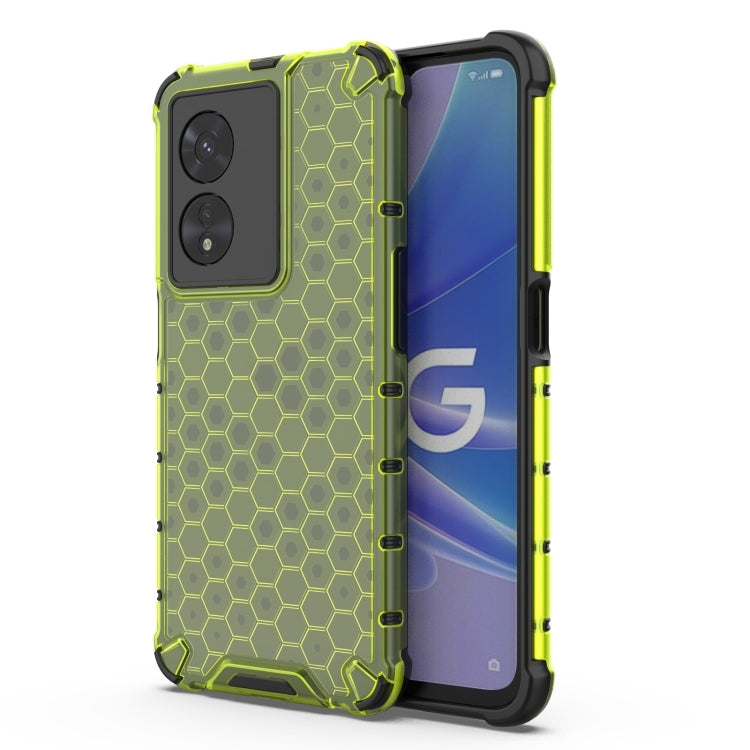 For OPPO A97 5G Shockproof Honeycomb PC + TPU Phone Case