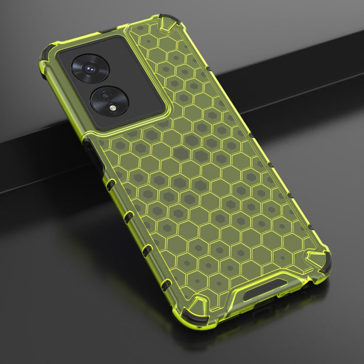 For OPPO A97 5G Shockproof Honeycomb PC + TPU Phone Case