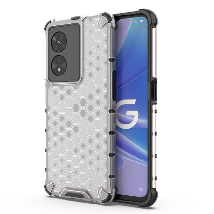 For OPPO A97 5G Shockproof Honeycomb PC + TPU Phone Case