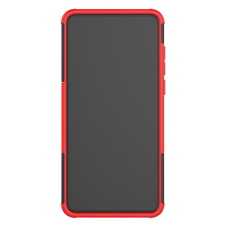 For Huawei P40 Tire Texture Shockproof TPU+PC Protective Case with Holder