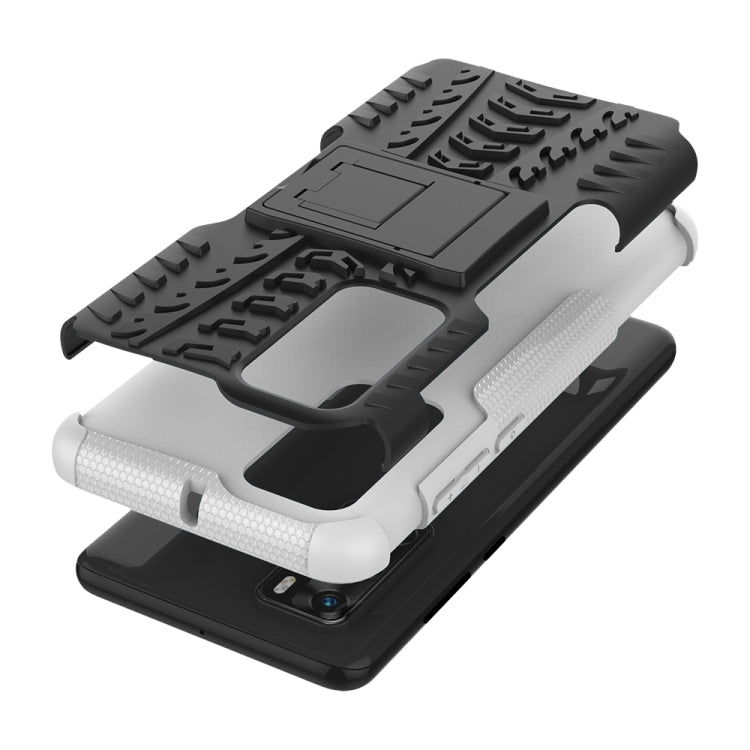 For Huawei P40 Tire Texture Shockproof TPU+PC Protective Case with Holder