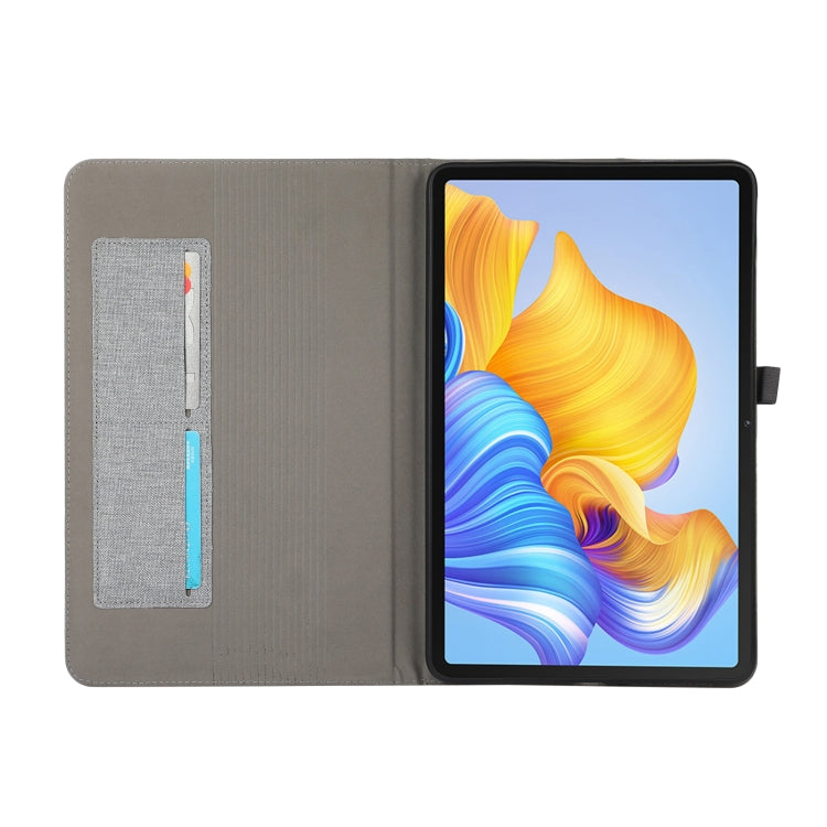 For Honor Pad 8 Fabric PU + TPU Flip Tablet Leather Case