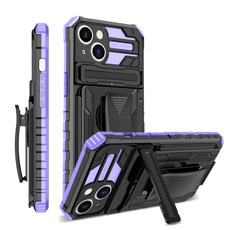 For iPhone 13 King Kong Back Clip Series Holder Phone Case