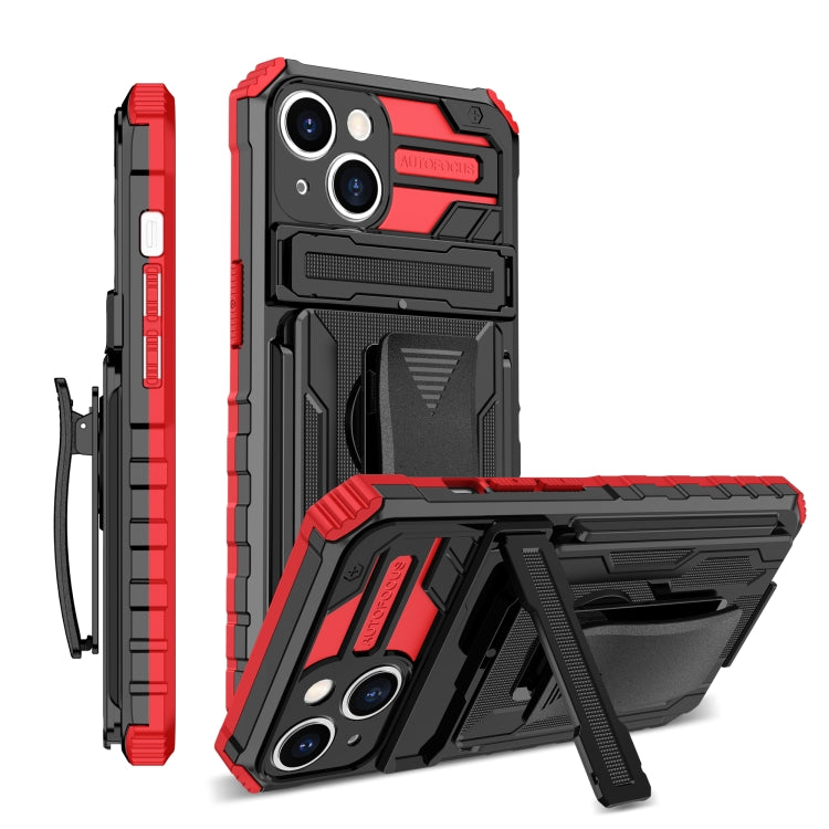 For iPhone 13 King Kong Back Clip Series Holder Phone Case