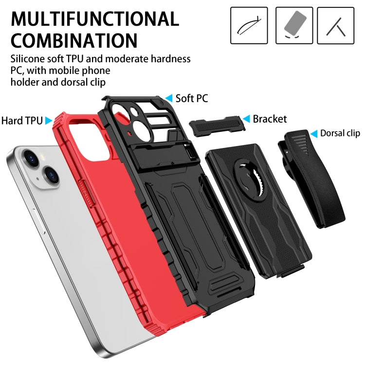 For iPhone 13 King Kong Back Clip Series Holder Phone Case