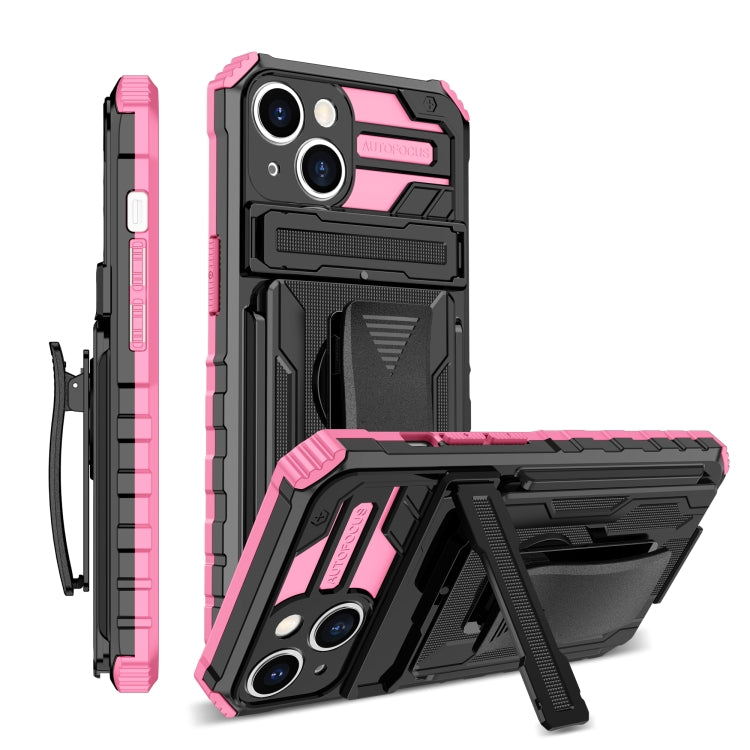 For iPhone 14 King Kong Back Clip Series Holder Phone Case