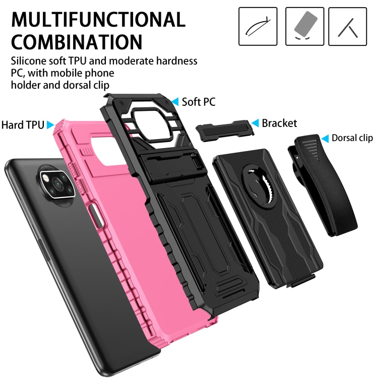 For Xiaomi Poco X3 King Kong Back Clip Series Holder Phone Case