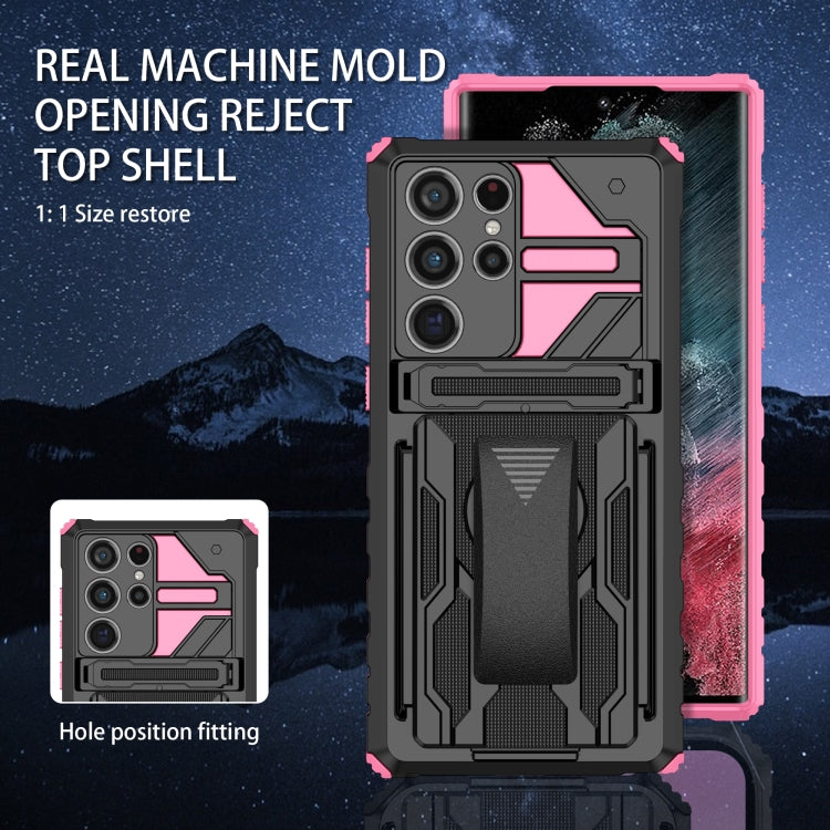 For Samsung Galaxy S22 Ultra 5G King Kong Back Clip Series Holder Phone Case