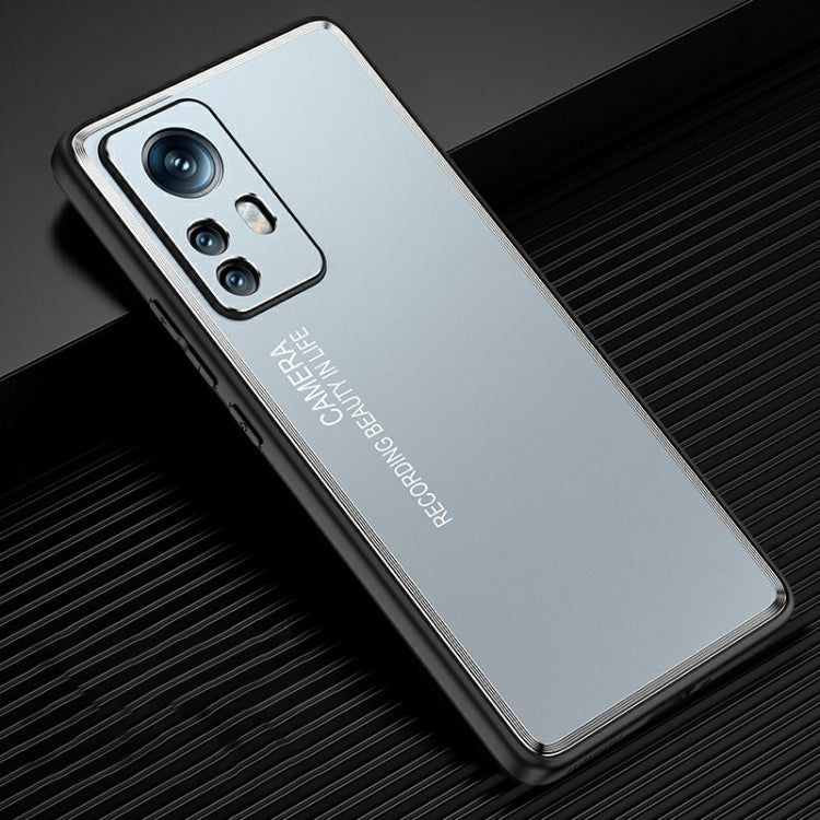 For Xiaomi 12 Pro/12S Pro Light and Shadow Series Frosted Metal Phone Case