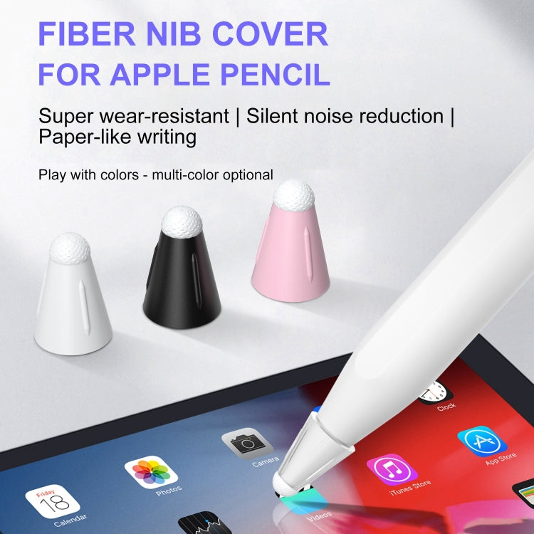 8 PCS / Set Fiber Texture Nib Protector For Apple Pencil