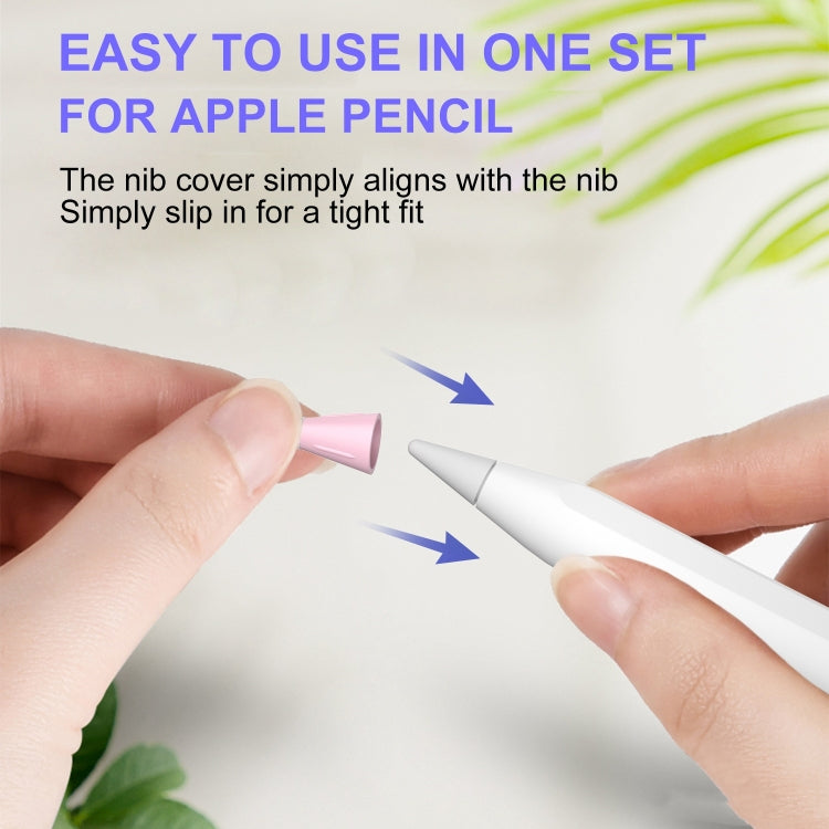 8 PCS / Set Fiber Texture Nib Protector For Apple Pencil