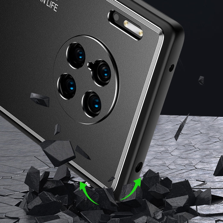 For Huawei Mate 30 Light and Shadow Series Frosted Metal Phone Case