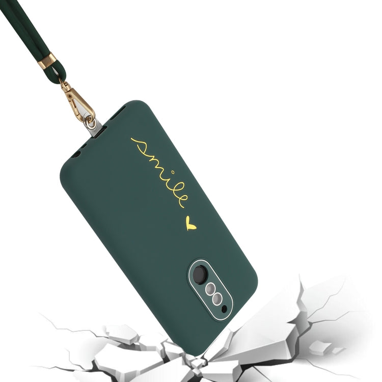 For Xiaomi Redmi 8 / 8A Dual / 8A Pro Gilding Line TPU Phone Case with Strap