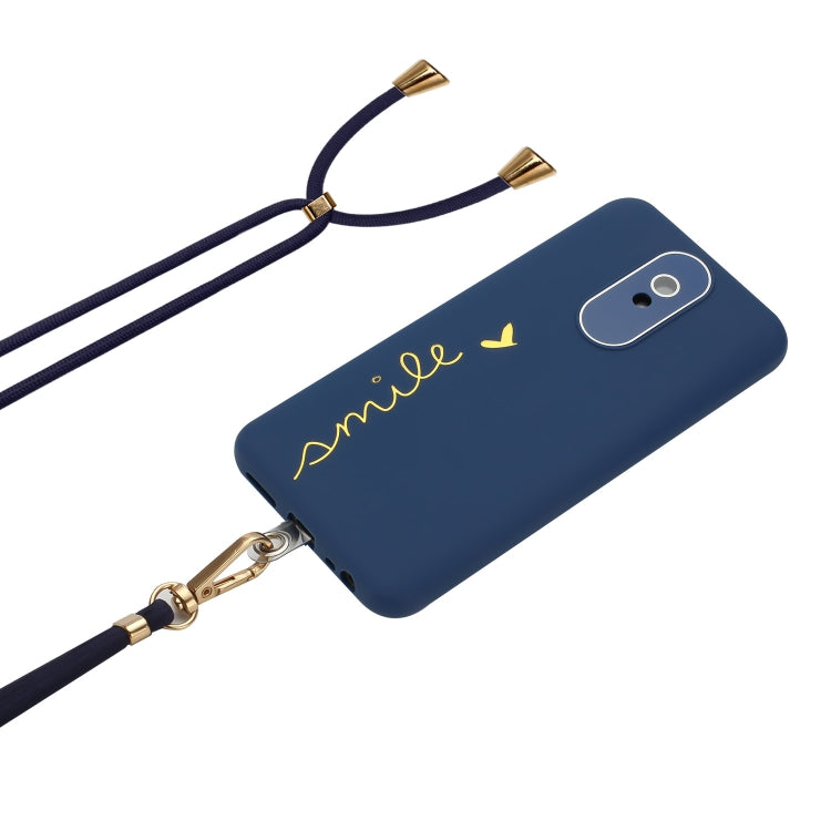 For Xiaomi Redmi 8A Gilding Line TPU Phone Case with Strap