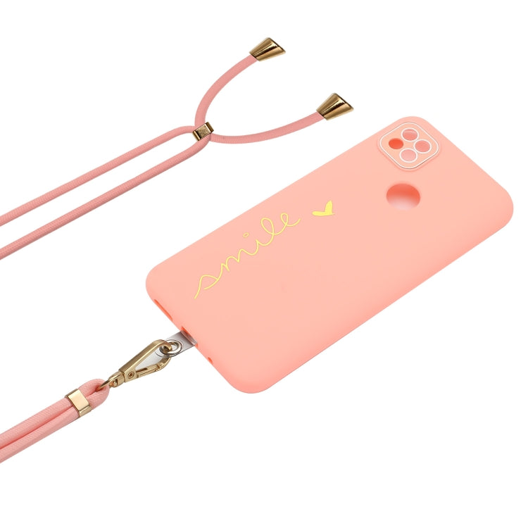 For Xiaomi Redmi 9C NFC / 9 Indian / 9 Activ Gilding Line TPU Phone Case with Strap