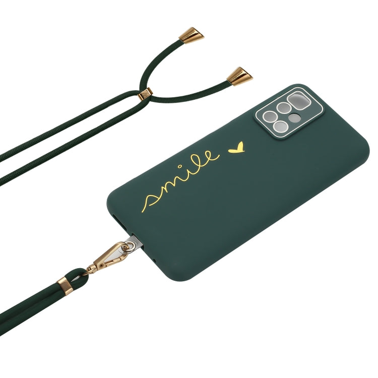 For Xiaomi Redmi 10 / 10 Prime / 10 2022 Gilding Line TPU Phone Case with Strap