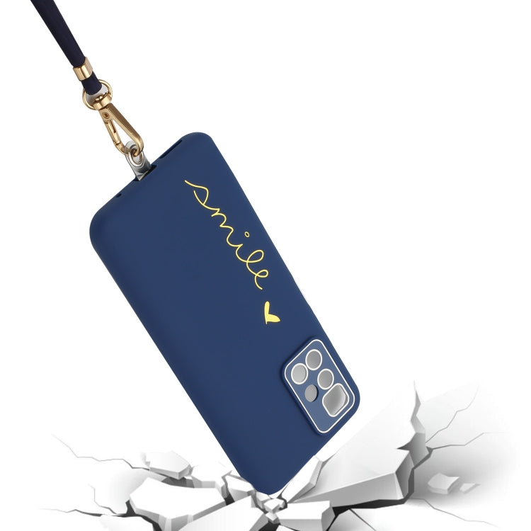 For Xiaomi Redmi Note 11 Pro 4G / 5G Global Gilding Line TPU Phone Case with Strap