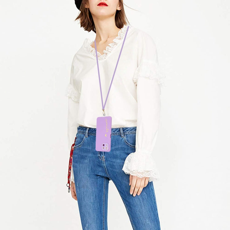 For Xiaomi Mi 11 Lite 5G / 4G Gilding Line TPU Phone Case with Strap